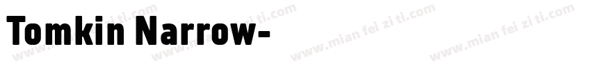 Tomkin Narrow字体转换